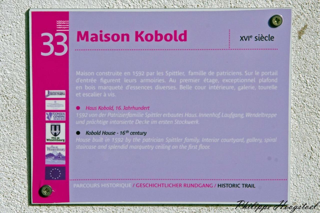 Maison Kobold Xvie Siecle Wissembourg Dış mekan fotoğraf